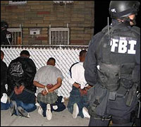 The FBI arrests suspected members of MS-13 in New York.