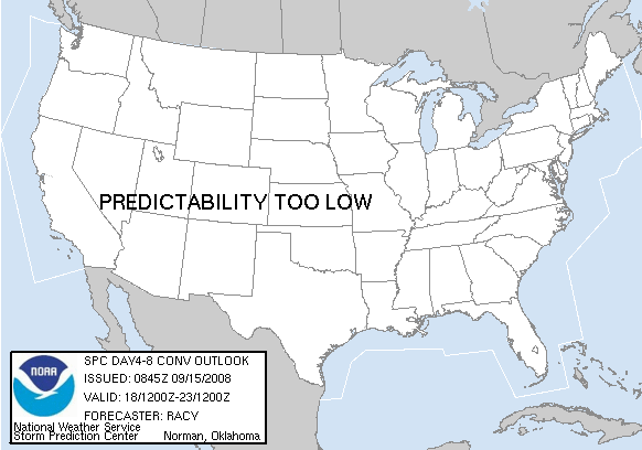 Day 4-8 Severe Weather Outlook image from SPC