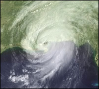 Photograph of Hurricane Katrina
