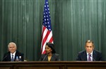 MOSCOW PRESS BRIEFING - Click for high resolution Photo