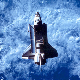 Orbiter Challenger in Earth orbit