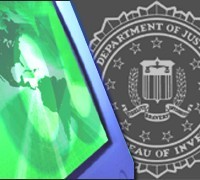 Cyber graphic with FBI Seal