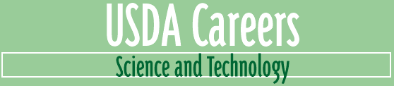USDA Careers Science and Technology title banner