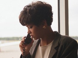 Photo of woman talking on phone