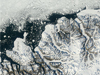 Satellite image of Ellesmere ice