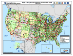 Major Transportation Facilities of the United States 2006 Map
