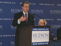 Kurt Volker, Principal Deputy Assistant Secretary for European and Eurasian Affairs, delivers remarks at Hudson Institute. [Photo courtesy of the Hudson Institute]