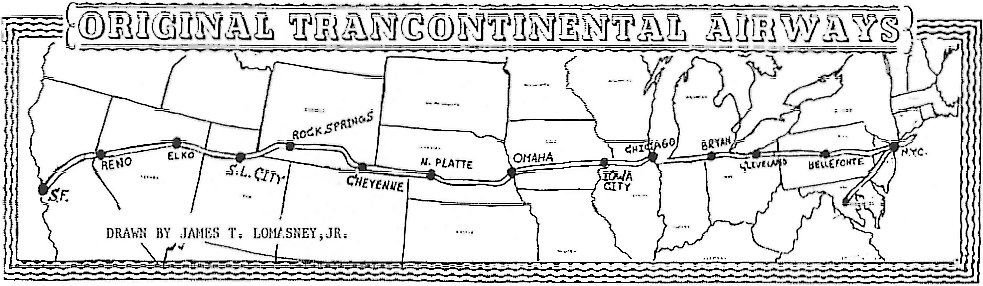 Original transcontinental route