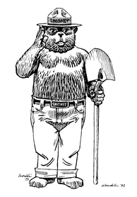 Image of Smokey Bear.