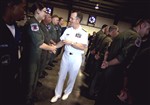 CHAIRMAN & U.S. SAILORS IN EL SALVADOR - Click for high resolution Photo