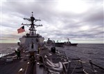 REFUELING AT SEA - Click for high resolution Photo