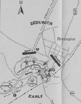 Map of Rappahannock Station Tour Route