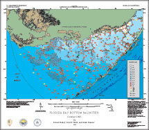 October 1995 Florida Bay Bottom Salinity Map