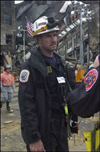 Photo of FEMA US&R worker at the Pentagon crash site.
