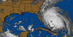 Hurricane on Weathermap