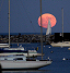 Solstice Moon Rise Over Lake Michigan
