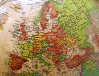globe of Europe