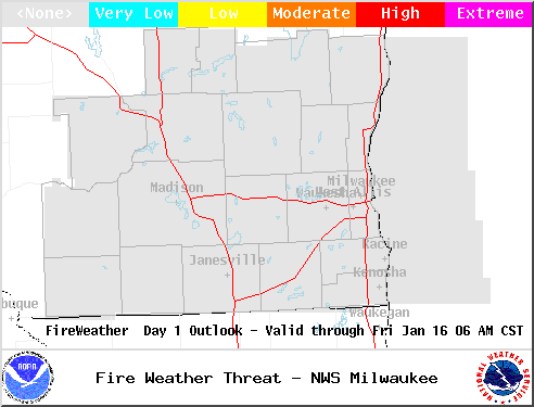 local fire danger outlook graphic