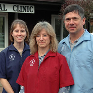 Dr. Drina Preston, Dr. Susan Omstead, Dr. Jay Stewart (L-R)