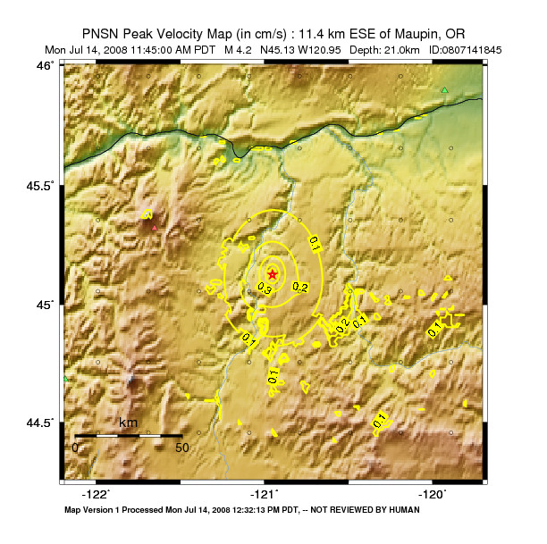 Peak Ground Velocity Image