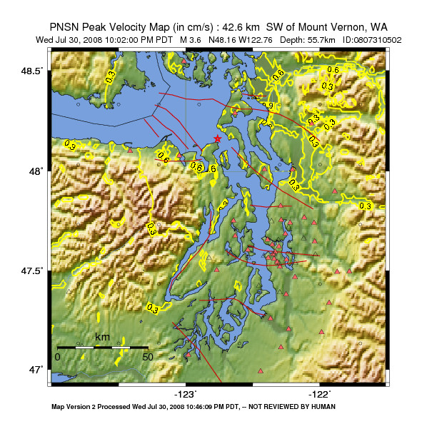 Peak Ground Velocity Image