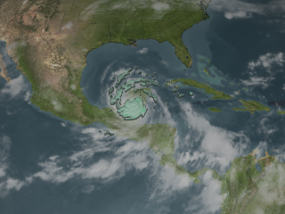 The TRMM satellite peers through the clouds to see this storm's rain engine.