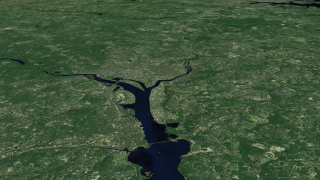 Aerial view of Washington, DC