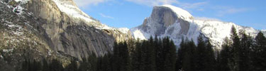 Snowy Half Dome