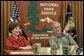 President George W. Bush and Mrs. Laura Bush participate in a roundtable discussion about his National Parks Centennial Initiative during a visit to Shenandoah National Park in Luray, Va., with Mrs. Laura Bush and Interior Secretary Dirk Kempthorne Wednesday, Feb. 7, 2007.  White House photo by Paul Morse