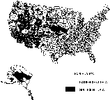 Map of U.S. counties