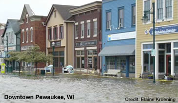 Downtown Pewaukee, WI