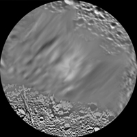 Click 
here for larger version of PIA08418 Unlabeled Dione Terrain Section