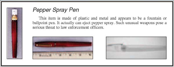 Photo of a Pepper Spray Pen