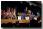 President George W. Bush announces his Lessons of Liberty initiative at Thomas S. Wootton High School in Rockville, MD. The initiative is an opportunity for American students to learn more about our country and its values, as well as the people that have been called upon to defend its freedom. White House photo by Tina Hager.