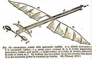 Alphonse Pénaud designed this "planophore" in 1871