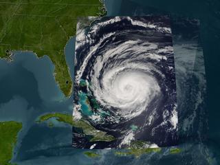 Hurricane Jeanne, September 24, 2004, Terra Satellite