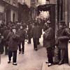 Thumbnail image of Arnold Guenthe's "Street of Gamblers" (Toned gelatin silver print, circa 1898)