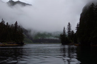 Low Clouds over Surprise Bay in Kenai Fjords National Park