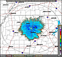 Latest Columbus Air Base Radar image, click for a larger image.