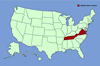 Click for distribution map of sweet breath of spring, January jasmine.