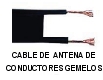 Cable de antena de conducto res gemelos