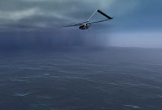 This animation illustrates the Aerosonde, and unmanned aircraft system, flying into a hurricane.