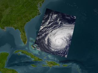 Hurricane Jeanne, September 22, 2004, Terra Satellite