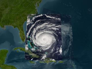Hurricane Jeanne, September 24, 2004, Terra Satellite