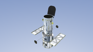 This animation shows the components that will be removed,
installed and added to the Hubble Space Telescope during Servicing Mission
4. 
