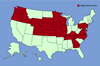 Click for distribution map of nodding plumeless thistle.