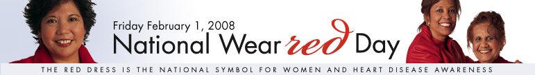 National Wear Red Day is Friday, February 1, 2008