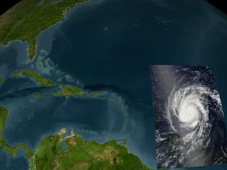 Hurricane Frances, August 27, 2004, Aqua Satelite