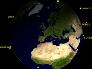 NASA's Earth observing fleet orbiting the Earth