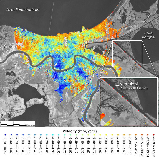 Subsidence in New Orleans